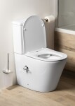 SAPHO - PACO CLEANWASH WC kombi, integrovaná baterie a bidet. sprška, spodní/zadní odpad, bílá PC1012RX