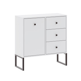 FRONTI Komoda LINEA 1D3S bílá