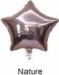 Fóliový balónek Hvězda přírodní - Moje party