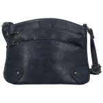 Stylová dámská koženková crossbody kabelka Giada, tmavě modrá