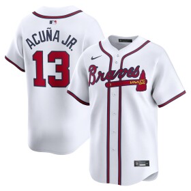 Nike Pánský dres Atlanta Braves MLB Ronald Acuña Jr. #13 Limited Velikost: 2XL