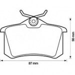 Brzdy kotouče desky zadní AUDI A4 (B5) 96-00