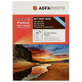 AgfaPhoto Premium Double Side Matt-Coated 220g A4 20ks / Fotopapír / matný (AP22020A4MDUON)