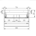 MEREO - Aira, koupelnová skříňka 81 cm, bílá CN711S