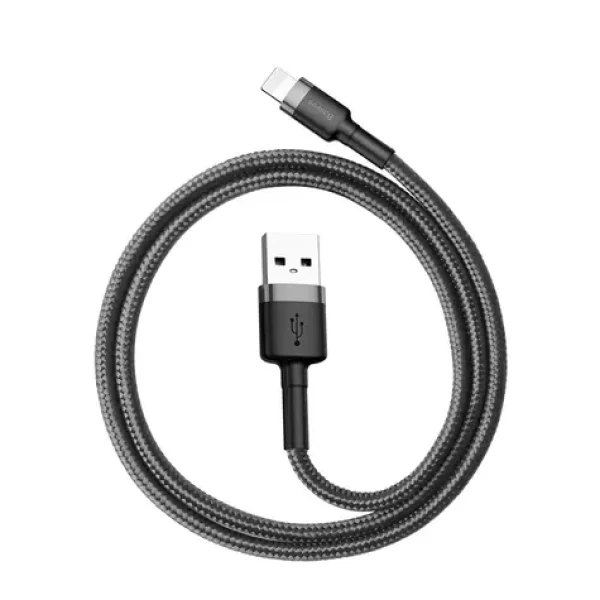 Baseus CALKLF-AG1 Cafule šedá-černá / kabel USB-A na Lightning / 0.5m (CALKLF-AG1)