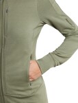 ICEBREAKER Wmns Merino 260 Quantum IV LS Zip Hood, Lichen (vzorek) velikost: S