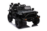 Mamido Elektrické autíčko OFFROAD černé 12V Vysoký podvozek, široké sedadlo, Odpružené nápravy, 2,4 GHz Dálkové ovládání LED světla