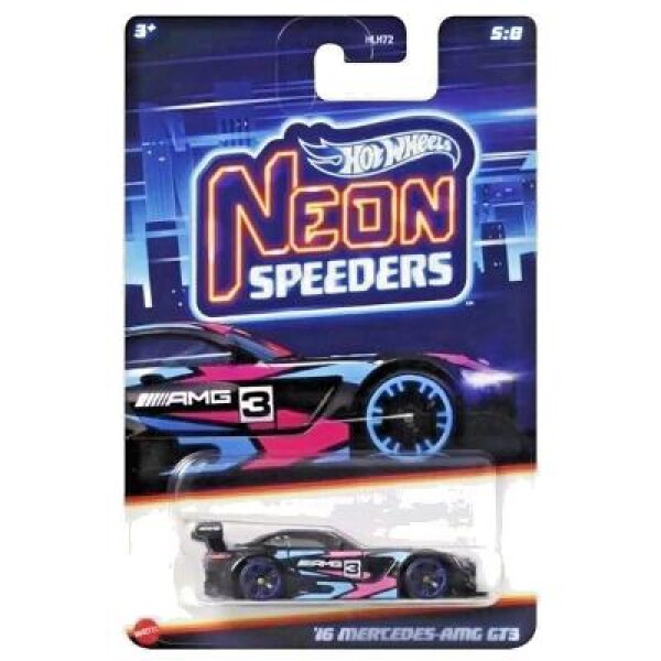 Hot Wheels 2016 Mercedes AMG GT3 Neon Speeders