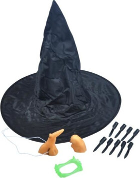 Set čarodějnický klobouk + doplňky