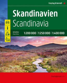 Skandinávie 1:200 000 - 1:400 000 / autoatlas