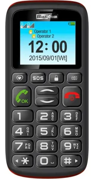 Maxcom MM428 černá / 1.8" / microSD do 4GB / SOS tlačítko / Micro USB (MM428)