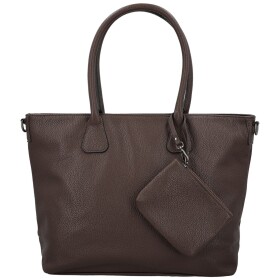 Trendy dámská koženková kabelka na rameno Ceyla, coffee