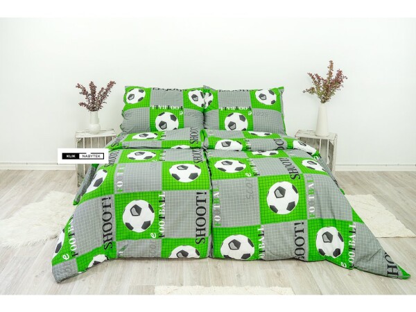 Stanex Ložní povlečení bavlněné Fotbal (LS184) ROZMĚR: 140x200 cm + polštář (90x70 cm)
