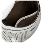 Trendy dámská koženková ledvinka Ida, bílá