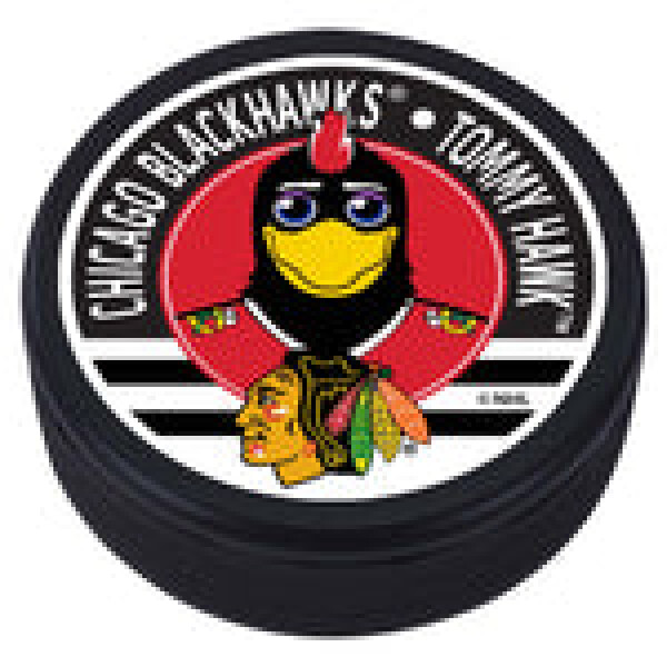 Mustang Puk Chicago Blackhawks NHL Tommy Mascot Textured Puck