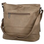 Trendy dámská koženková crossbody kabelka Westa, taupe new