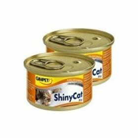 Gimpet kočka konz. Shiny Cat kuře+papája 2x70g