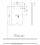 VILLEROY & BOCH - More to See Lite Zrcadlo s LED osvětlením, 60x100x2 cm A4611000