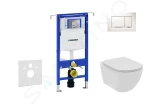 GEBERIT - Duofix Set předstěnové instalace, klozetu a sedátka Ideal Standard Tesi, tlačítka Sigma30, Rimless, SoftClose, bílá/chrom 111.355.00.5 NE5