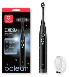 Oclean X Kids černá / Dětský sonický zubní kartáček / 5 režimů / 72 000 kmitů (X Kids czarny)