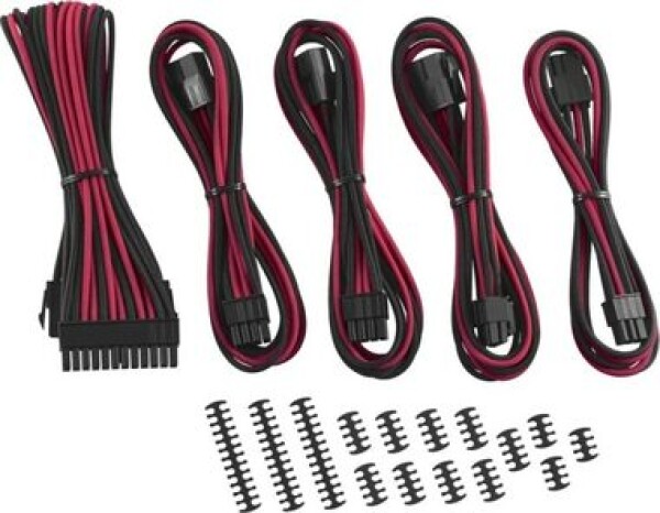 CableMod Classic ModMesh Kabel Extension Kit 8+6 pin PCIe - černo-červená (CM-CAB-CKIT-N86KKR-R)