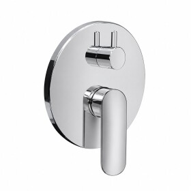 Mereo Sprchová podomítková baterie s přepínačem, Pego, Mbox, kulatý kryt, chrom CB60106PA