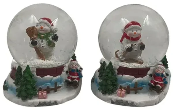 SPARKYS Sněhová koule se sněhulákem / Vánoční dekorace / Hrací mechanismus / 65 mm (8592525914051)