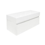 Koupelnová skříňka s umyvadlem SAT Evolution 98x30x44,8 cm bílá mat SATEVO100WMU2 SATEVO100WMU2