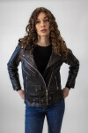 Dámská Kožená Bunda Křivák Sofie Tiffany Brixton Černá Velikost: 8XL