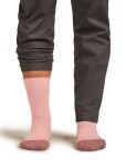 Dámské merino turistické ponožky ICEBREAKER Wmns Hike+ Light Crew, Blush/Summit velikost: 41-43 (L)