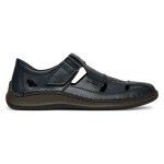 Polobotky Rieker 05291-14 Přírodní kůže (useň) - Lícová