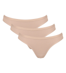 SLOGGI GO DAILY COTTON – Mini kalhotky (3 ks) Sloggi NEW BEIGE XS