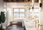 HANSGROHE - AddStoris Kosmetické nástěnné zrcátko, leštěný vzhled zlata 41791990