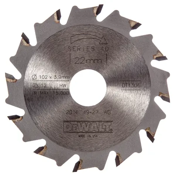 DT1306 DeWALT drážkovací kotouč pro lamelovací frézku DW682K