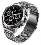 Garett V14 stříbrná ocel / Chytré hodinky / 1.43" AMOLED / krokoměr měření tepu / BT 5.2 / IP68 / Android iOS (V14_SVR_STL)