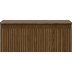 MEXEN/S - Rivel koupelnová skříňka pod umyvadlo 60 cm s deskou, 1 šuplík, reliéf , ořech 91A20-06023-1-BFC86