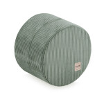 PLUSH NEST PLUSH NEST Podlahový puf kulatý Ø 40 × 30 cm Manšestr zelený