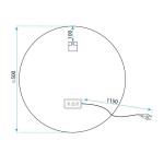 REA - Zrcadlo LED SOFT 50 HOM-00202