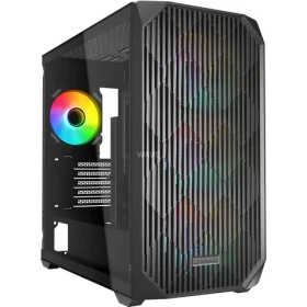 Sharkoon MK3 RGB černá / Micro ATX / 2x USB 3.2 / 1x USB-C / 4x 120mm / bez zdroje / průhledná bočnice (4044951041749)