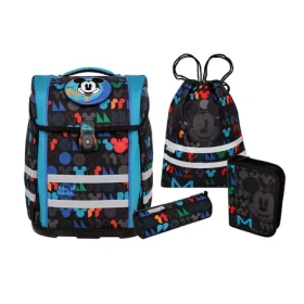 MCNEILL Školní set PERFECTO Mickey Mouse / 5dílná sada / batoh 22 l / reflexní prvky / unisex (9658270000)