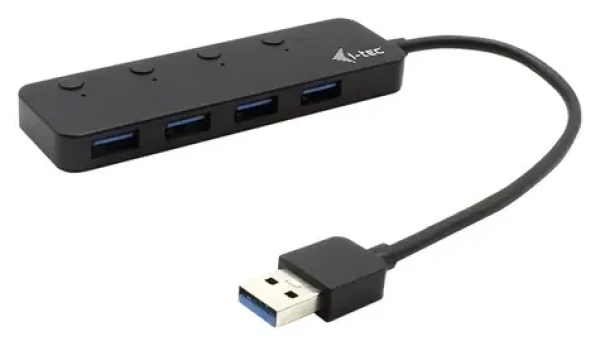 I-tec USB 3.0 Metal HUB 4 Port / USB hub / 4x USB 3.0 / Přepínače portů / Volitelné napájení (U3CHARGEHUB4)