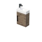Koupelnová skříňka s umyvadlem SAT Cube Way 40x47,5x20 cm dub Wellington mat CUBE320401DCDW CUBE320401DCDW