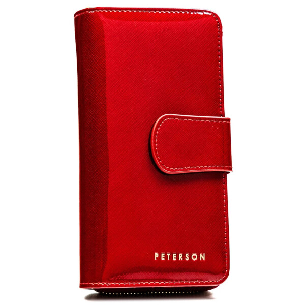 Módní dámská kožená peněženka Peterson Danyla, červená