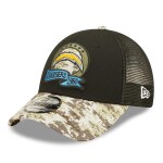 New Era Pánská kšiltovka Los Angeles Chargers NFL 2022 On-Field Salute to Service 9FORTY