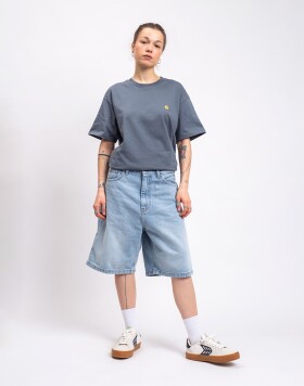 Carhartt WIP W' Brandon Short Blue heavy worn bleached XS