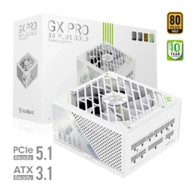 Gamemax GX PRO 1250G bílá / Zdroj / ATX / 1250W / 80 Plus Gold / Plně modulární (GX PRO 1250G WH)