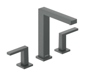 HANSGROHE - Tecturis E Umyvadlová baterie s výpustí Push-Open, 3-otvorová instalace, EcoSmart+, kartáčovaný černý chrom 73030340