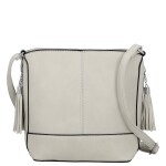 Trendy dámská koženková crossbody kabelka Lída, šedá