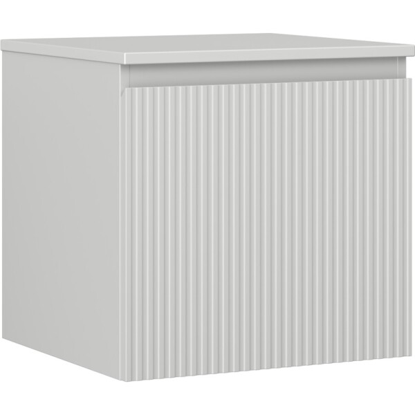 MEXEN/S - Rivel koupelnová skříňka pod umyvadlo 50 cm s deskou, 1 šuplík, reliéf , šedá mat 91A20-05047-1-BFC62