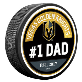 Mustang Puk Vegas Golden Knights NHL #1 Dad Textured Puck